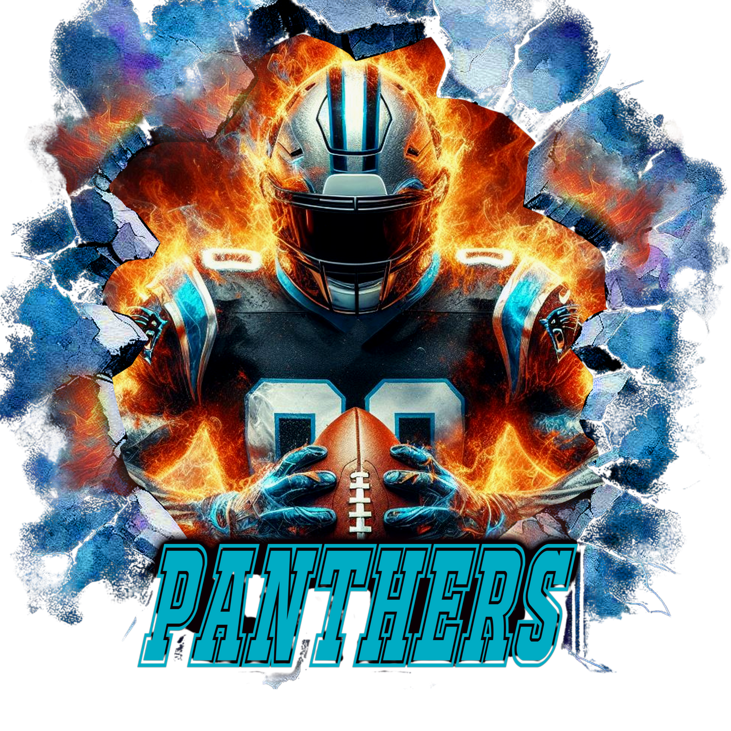 single decal panthers