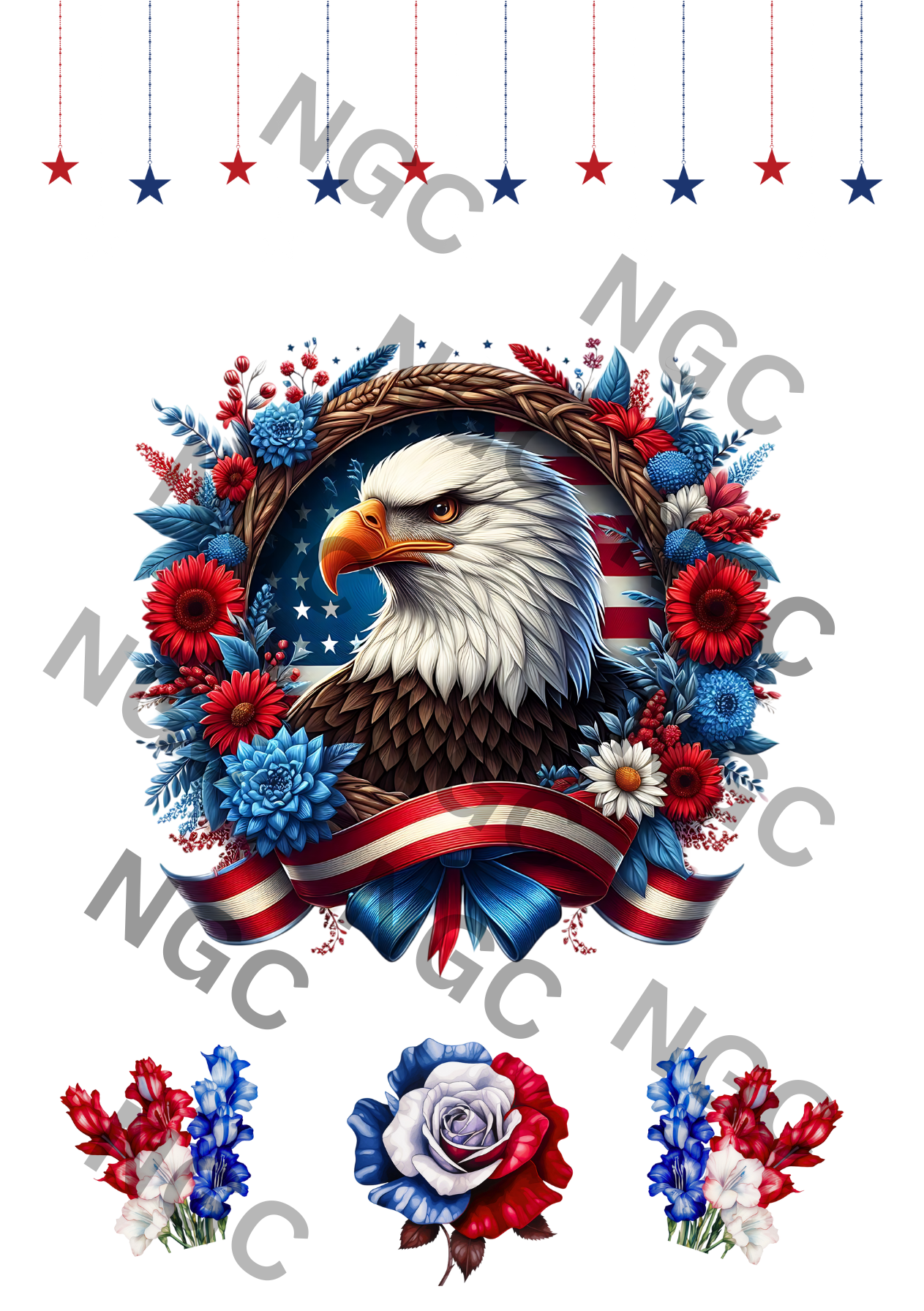 A5 Notebook patriotic eagle