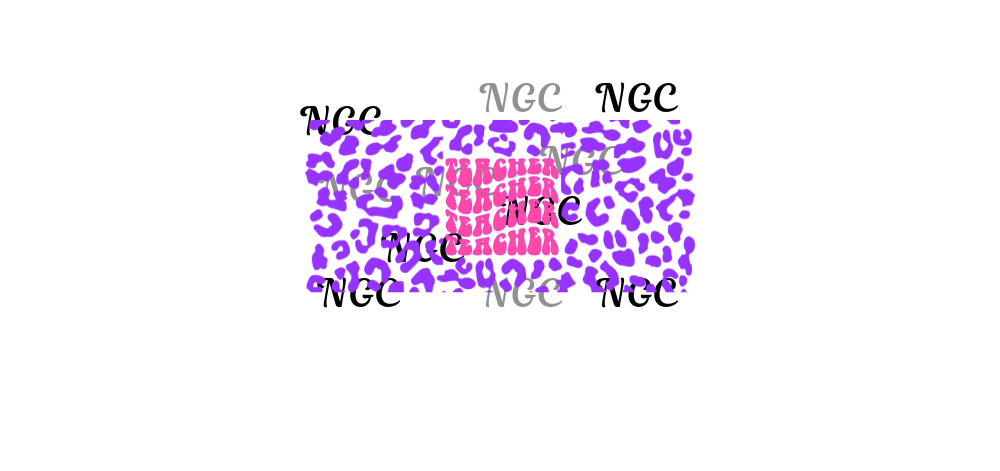 16 oz wrap hot pink and purple teacher