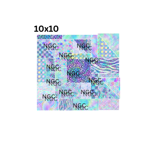 30oz purple and teals spirit patchwork pre cut