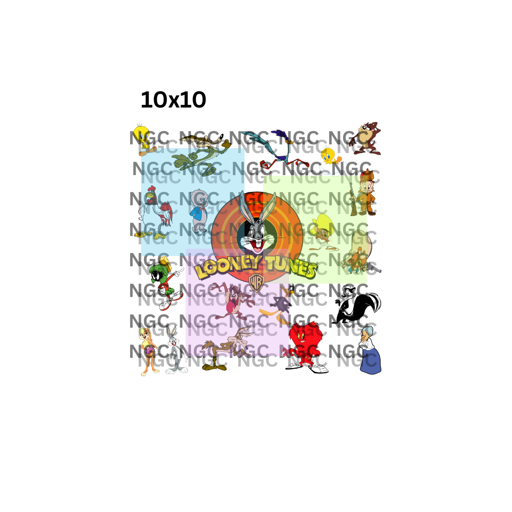 10x10 looney tunes