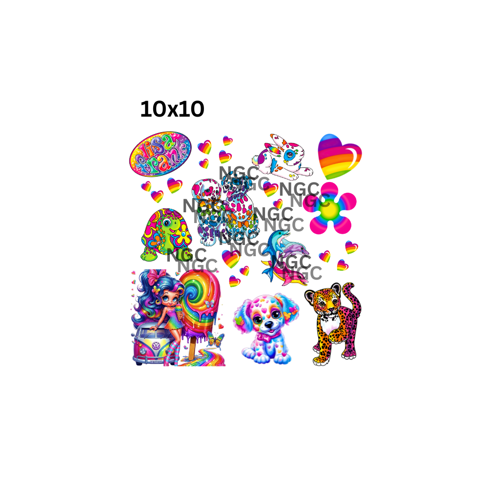 10x10 lisa frank