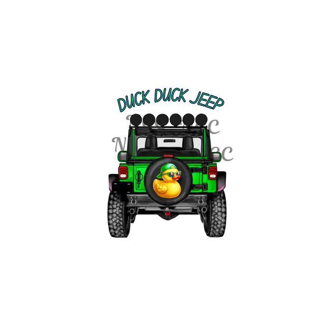 decal green duck duck jeep