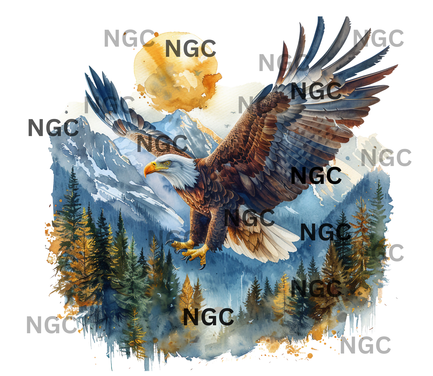 20oz wrap mountain eagle