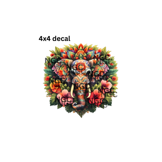 decal mandela elephant