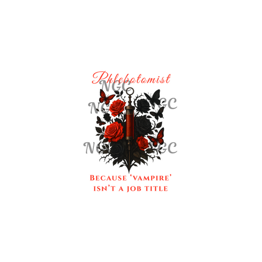 decal phlebotomist BC vampire isnt a job title