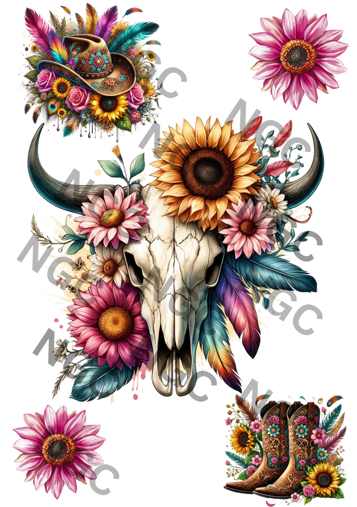 A5 Notebook Cow Skull