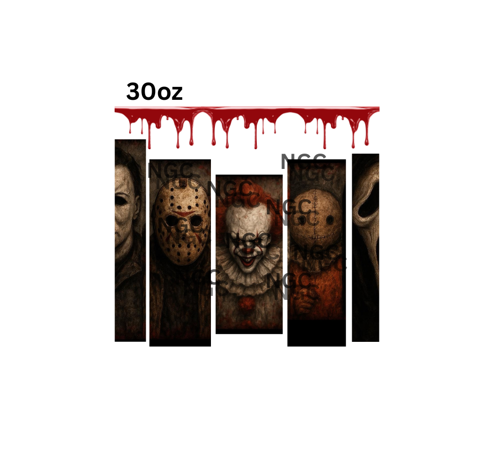 30oz horror strips halloween