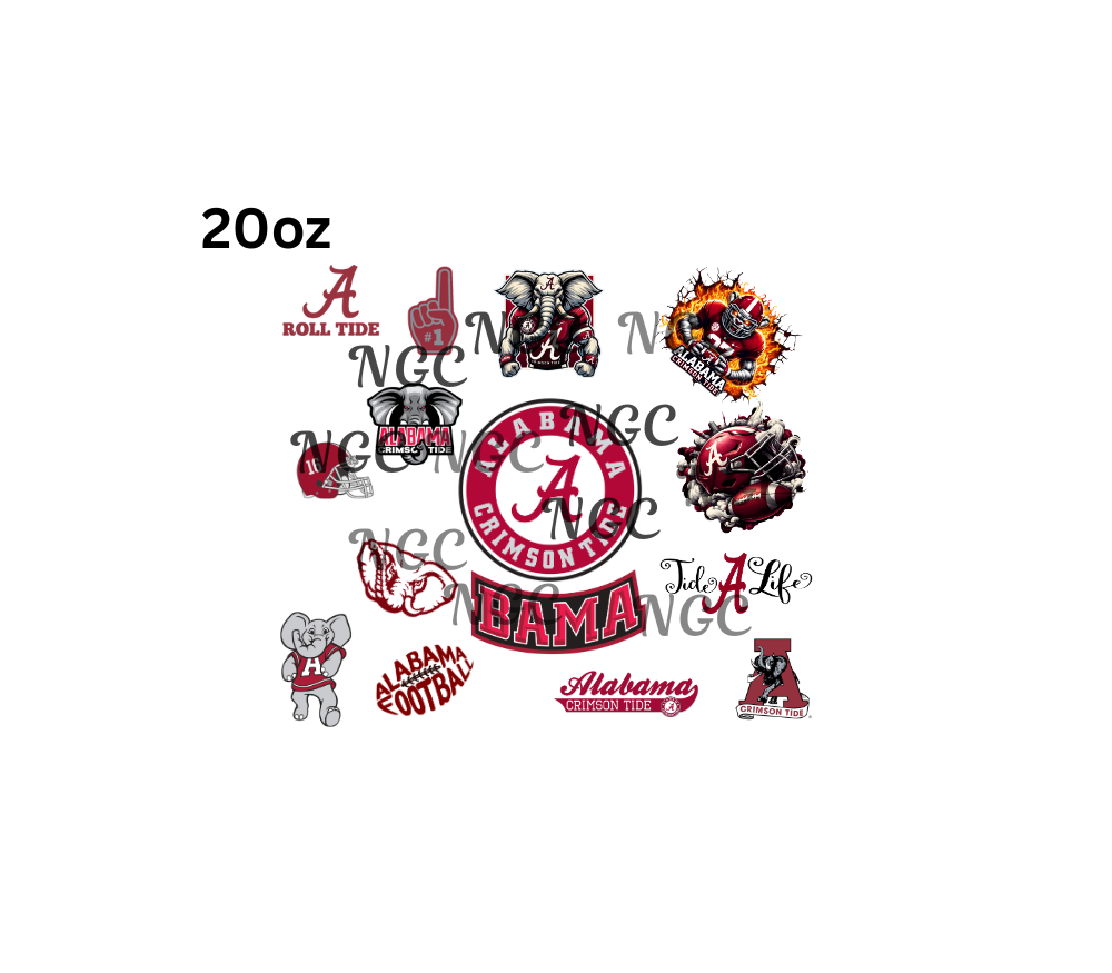 20oz alabama roll tide