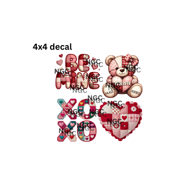decal valentine hearts
