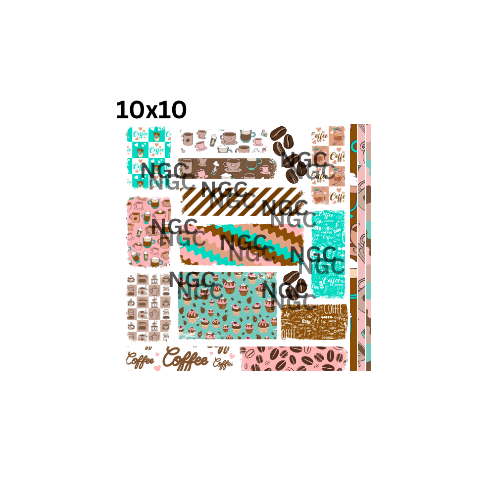 10x10 coffee patchwork