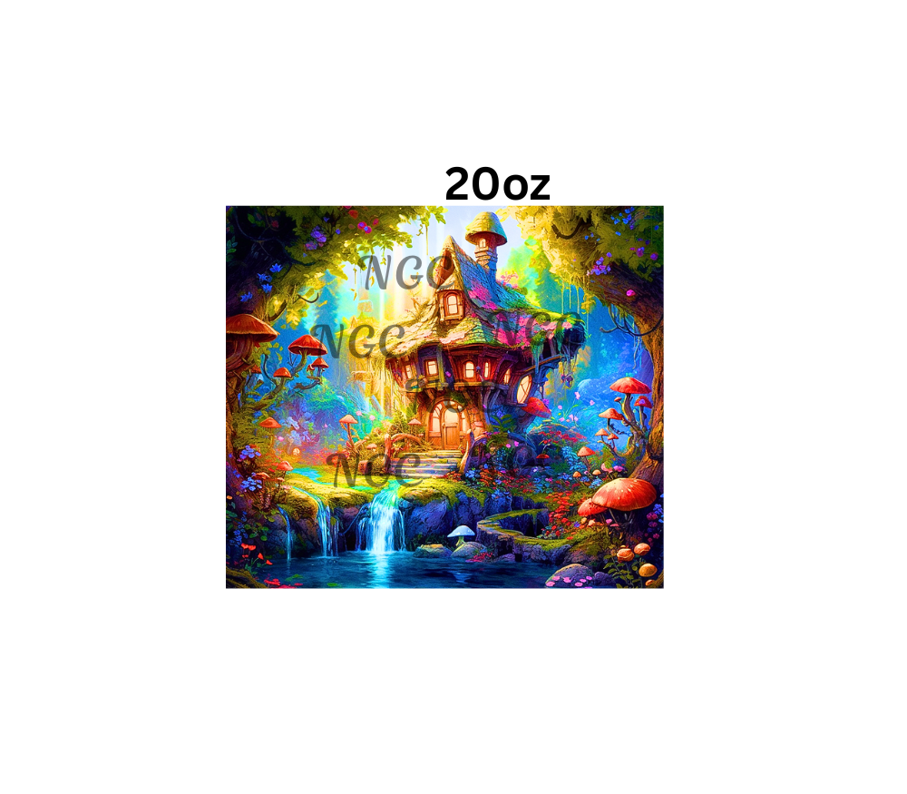 20oz fairy house solid wrap