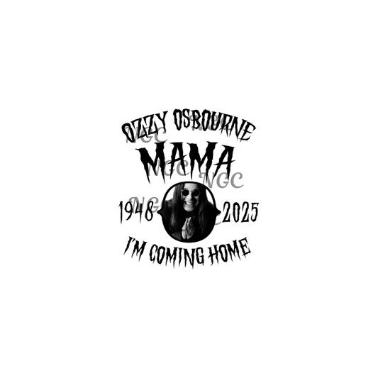 decal ozzy osbourne black letters