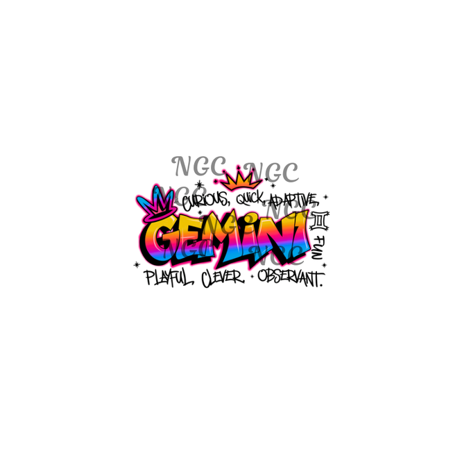 decal graffiti zodiac gemini