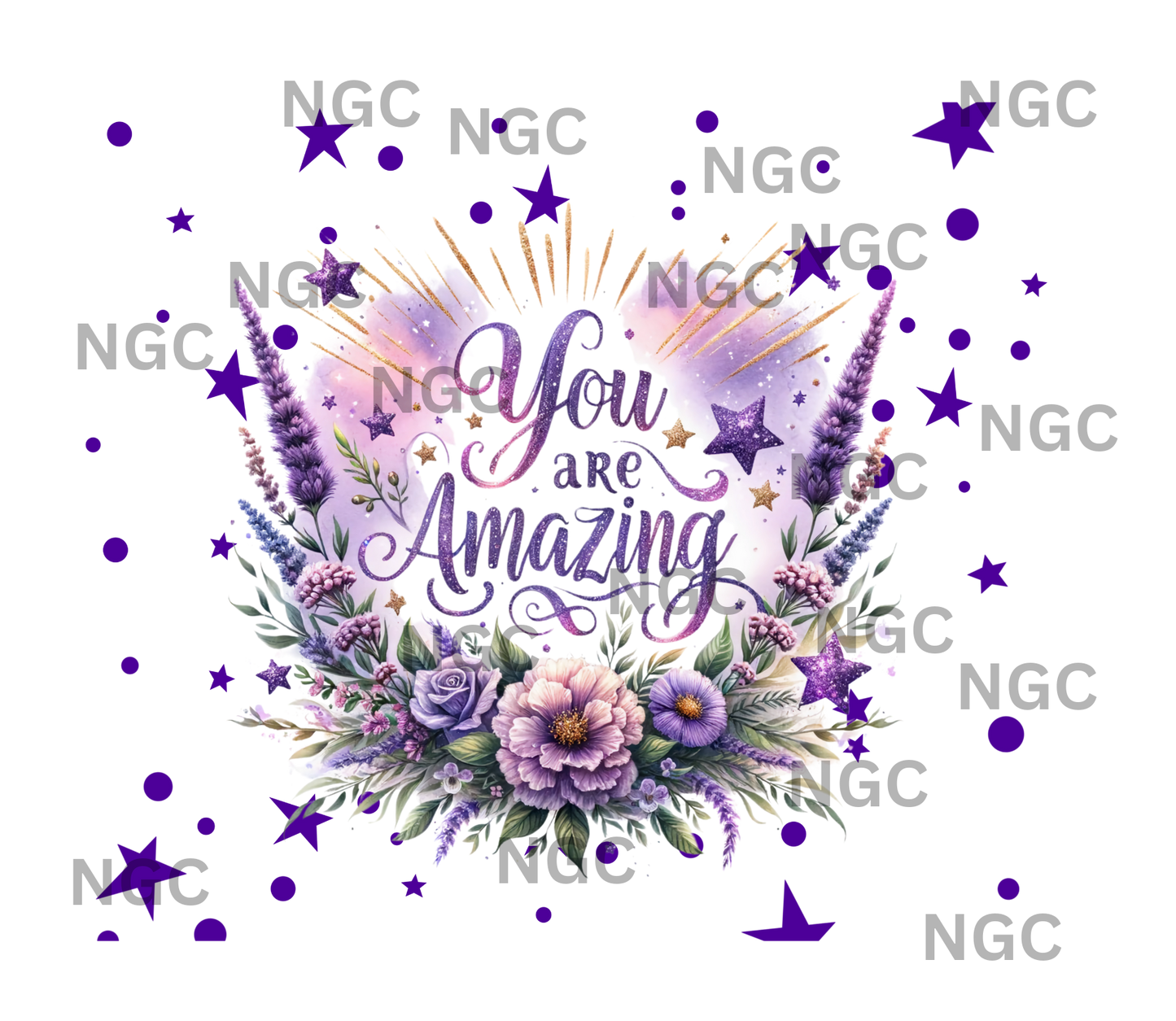 20oz wrap you are amazing purple
