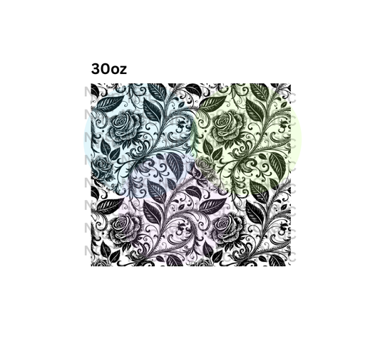 30oz roses outline
