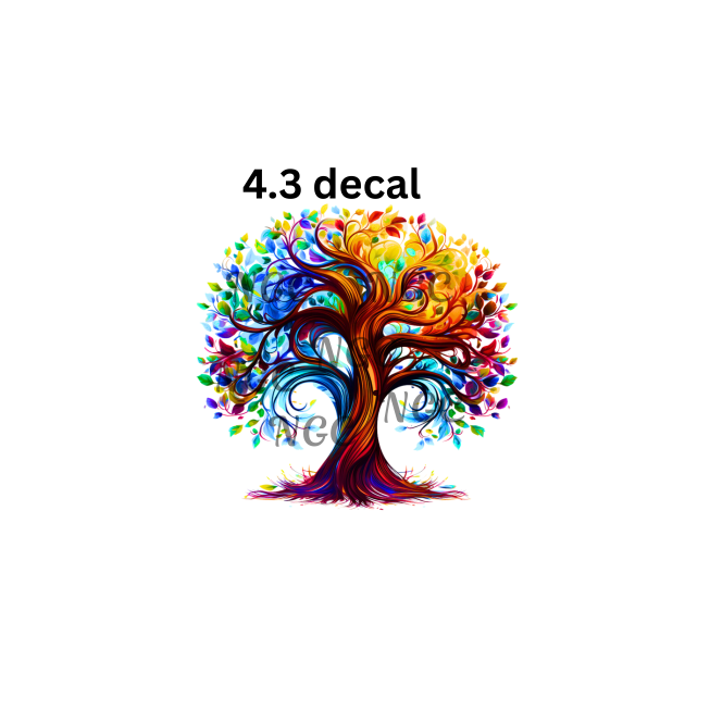 decal tree of life with swirls