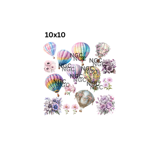10x10 hot air balloons