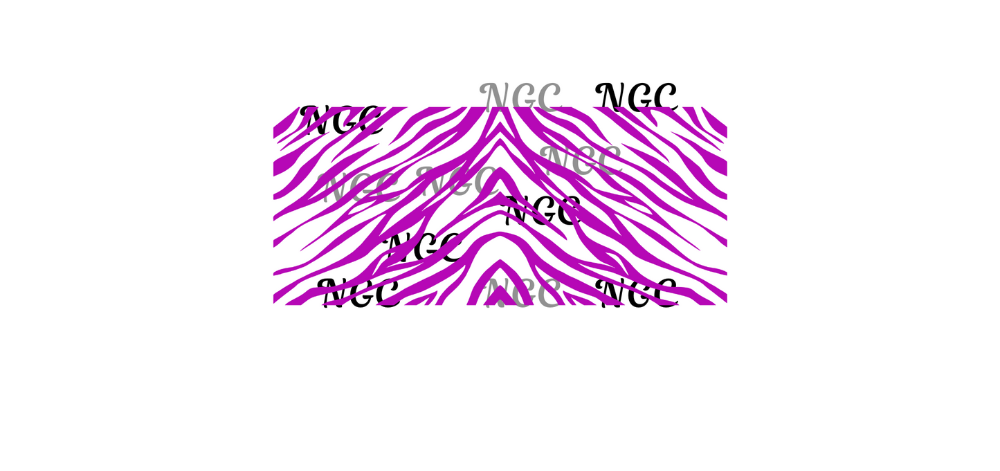 16 oz wrap purple zebra stripes