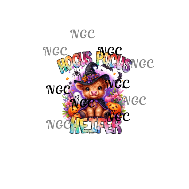 single decal hocus pocus heifer