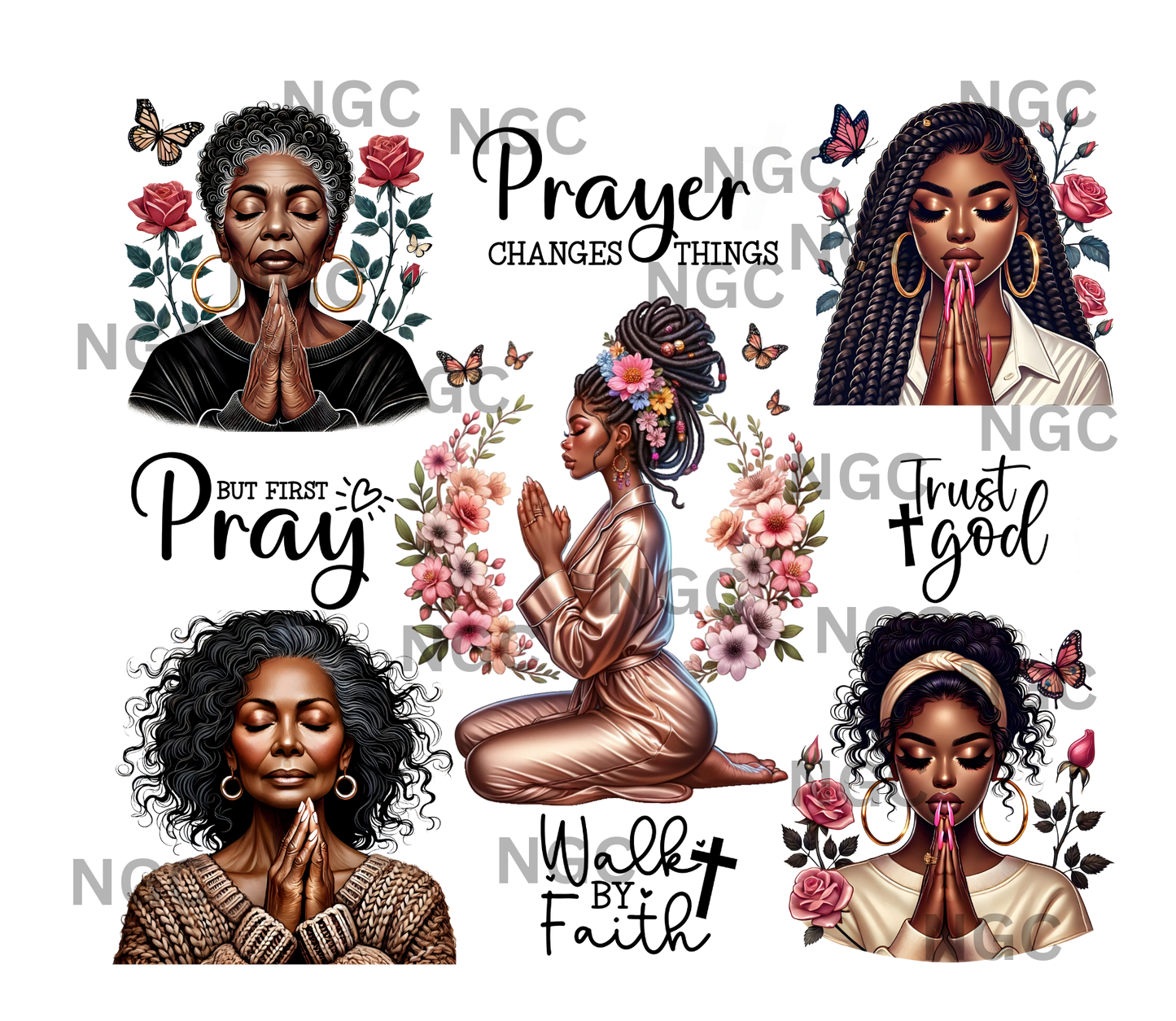 20oz wrap praying women