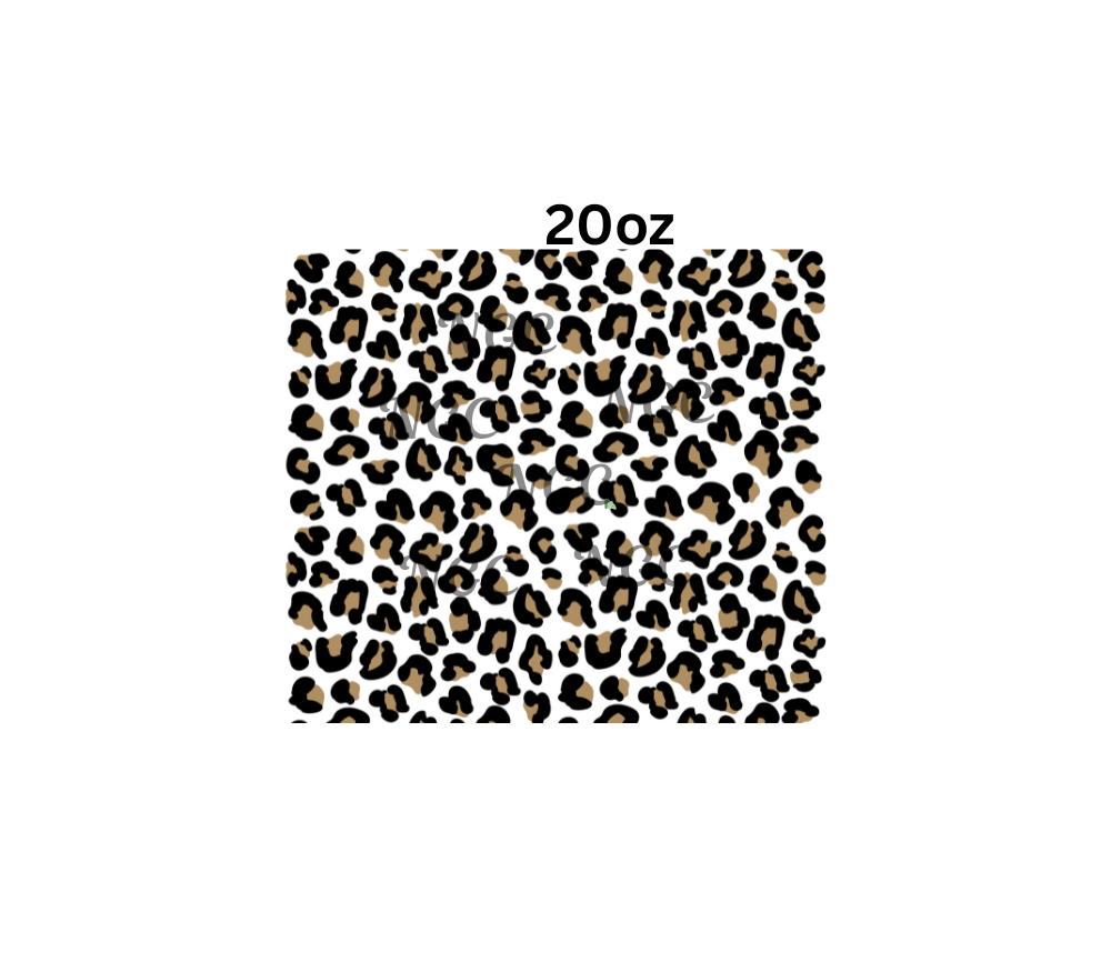 20oz leopard spots