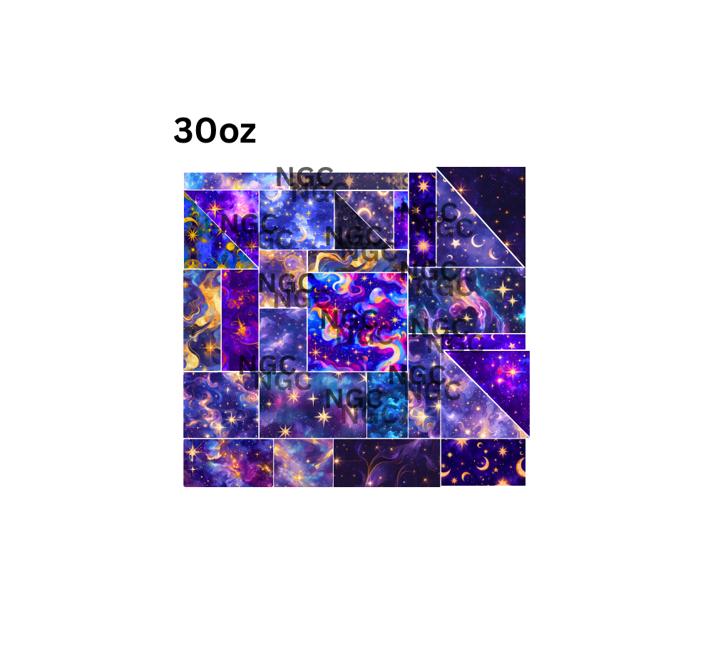 30oz starry night patchwork pre cut