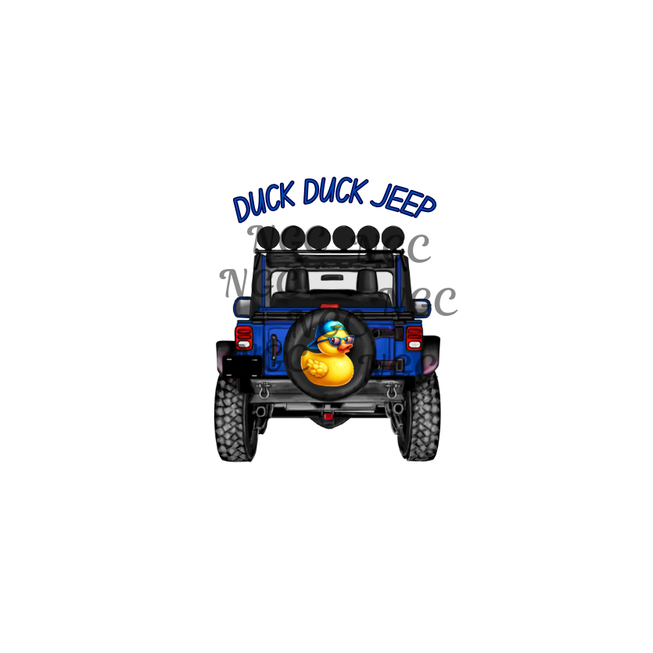 decal dark blue duck duck jeep