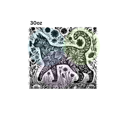 30oz cat outline