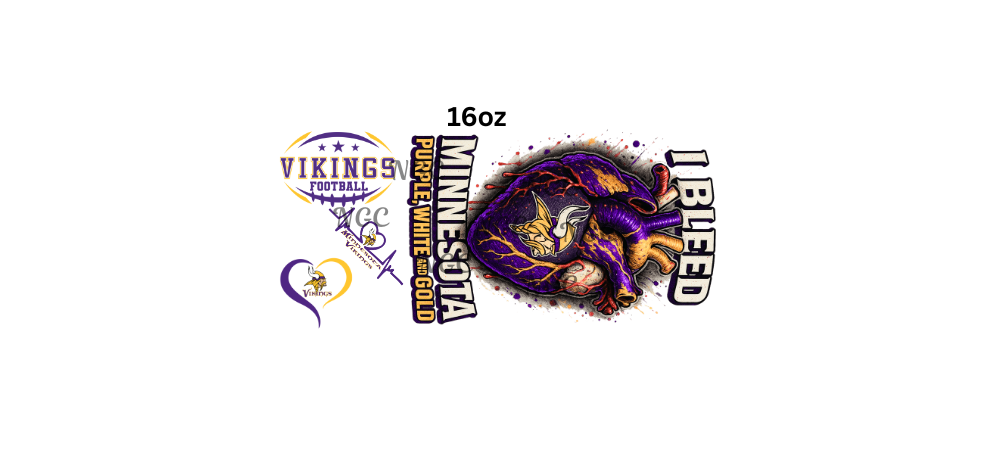 16oz i bleed vikings