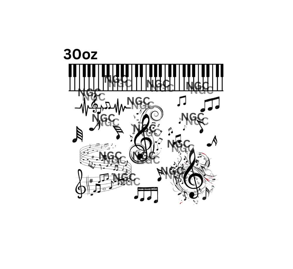 30oz music notes