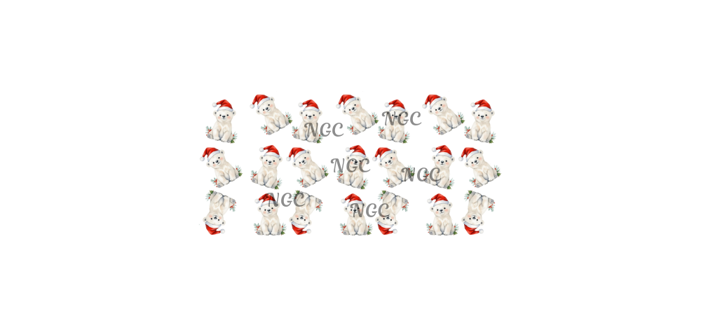 16oz christmas polar bears