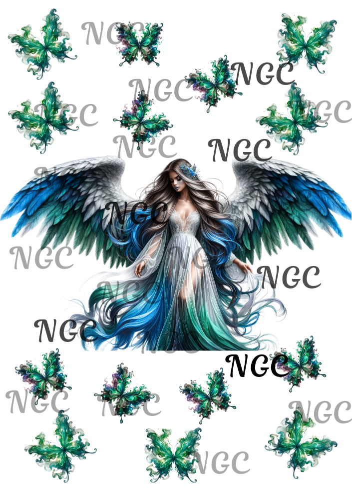 A5 Notebook Angel and butterfly