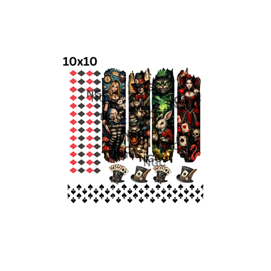 10x10 alice brush strokes