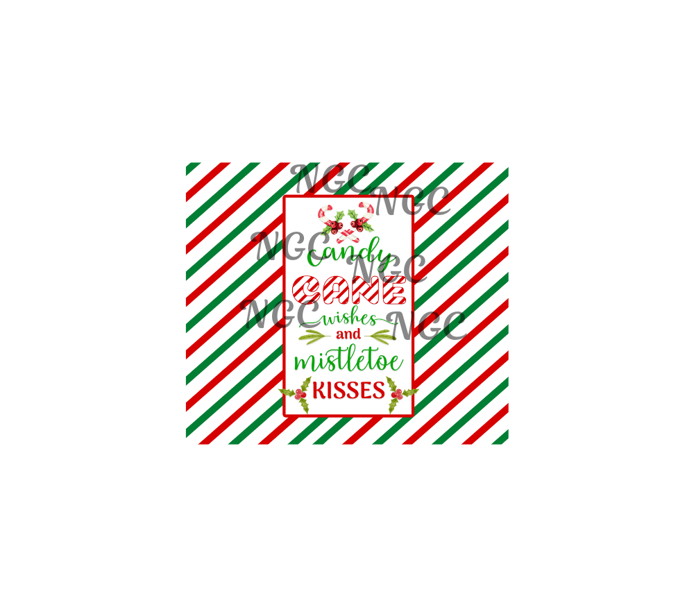 20oz candy cane wishes christmas
