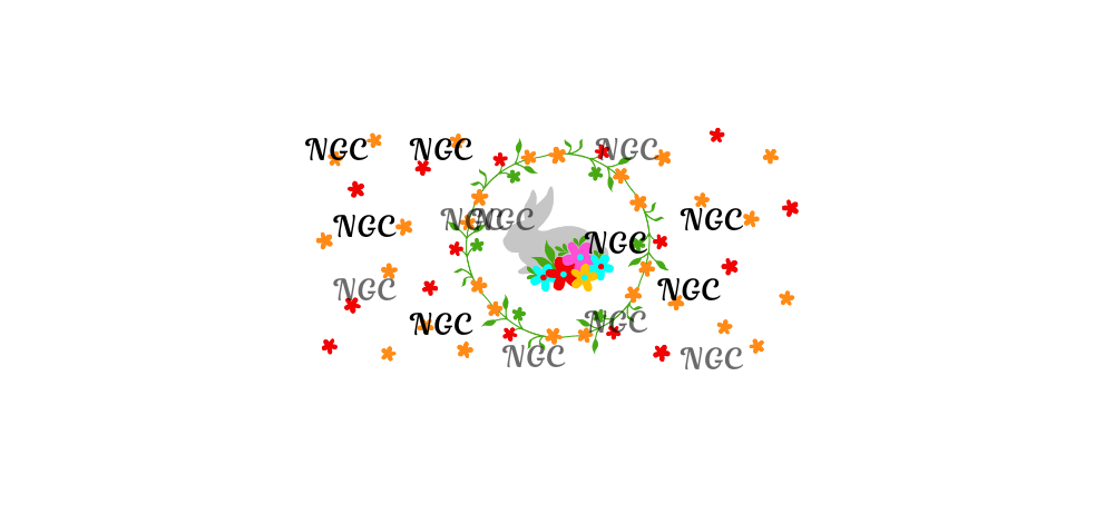 16 oz wrap spring easter bunny