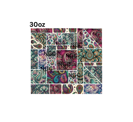 30oz paisley patchwork pre-cut
