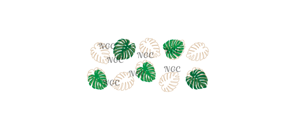 16 oz wrap monstera leaves