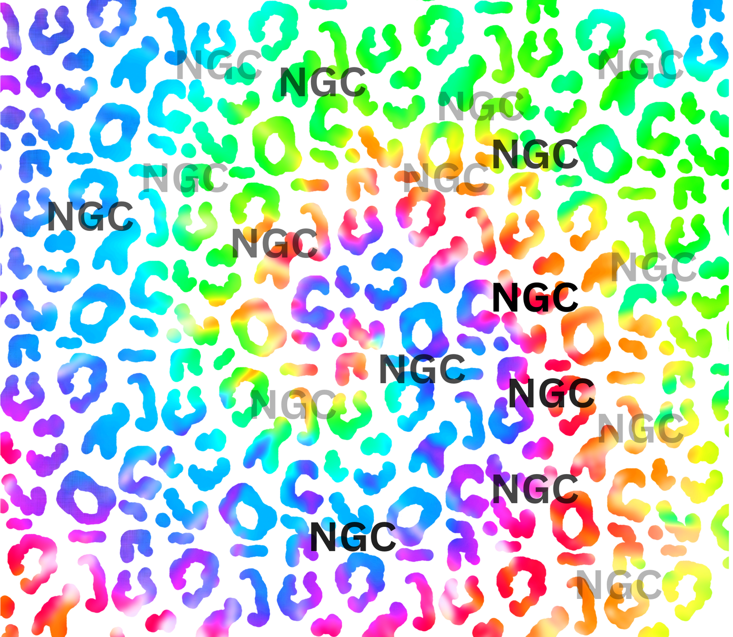 20oz wrap Rainbow Leopard Print