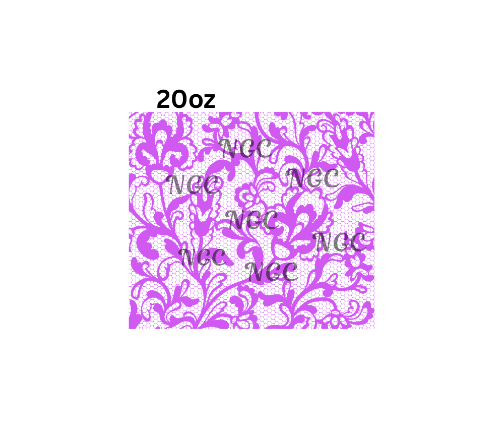 20oz purple lace