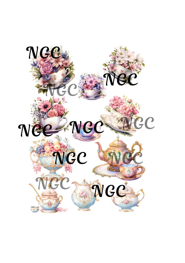 A5 Notebook teacups