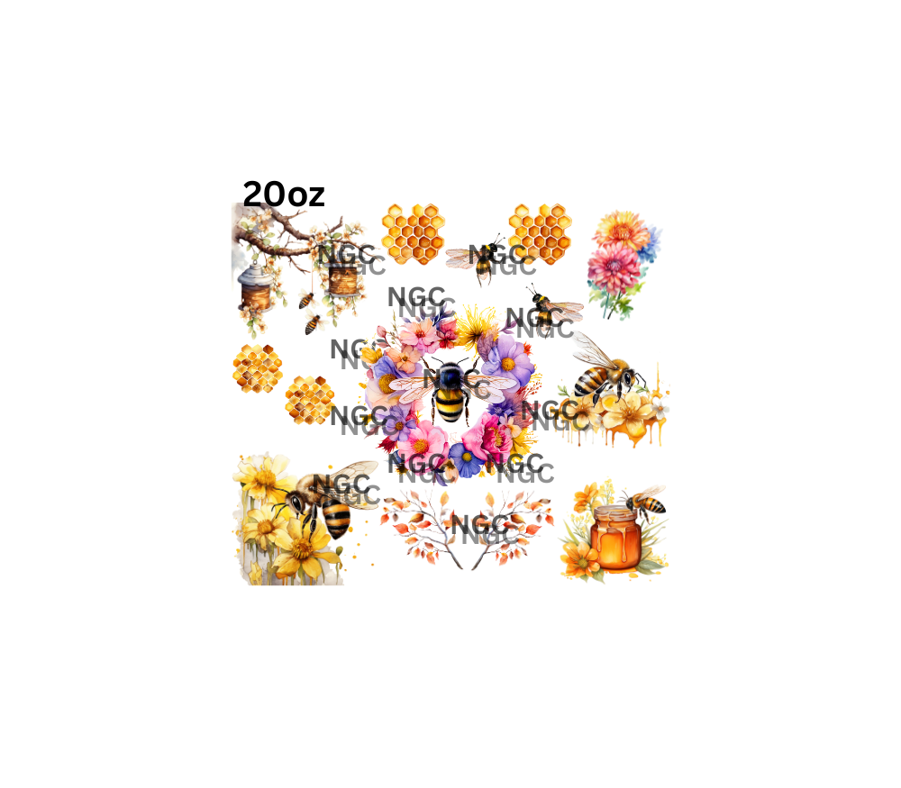 20oz honey bees