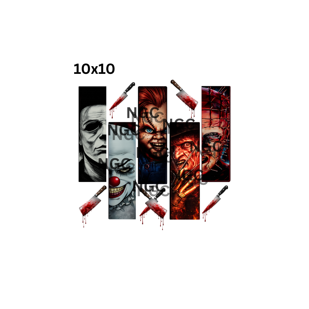 10x10 horror guys with knives