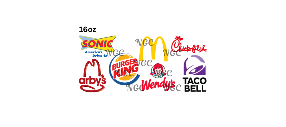 16oz fast food logos
