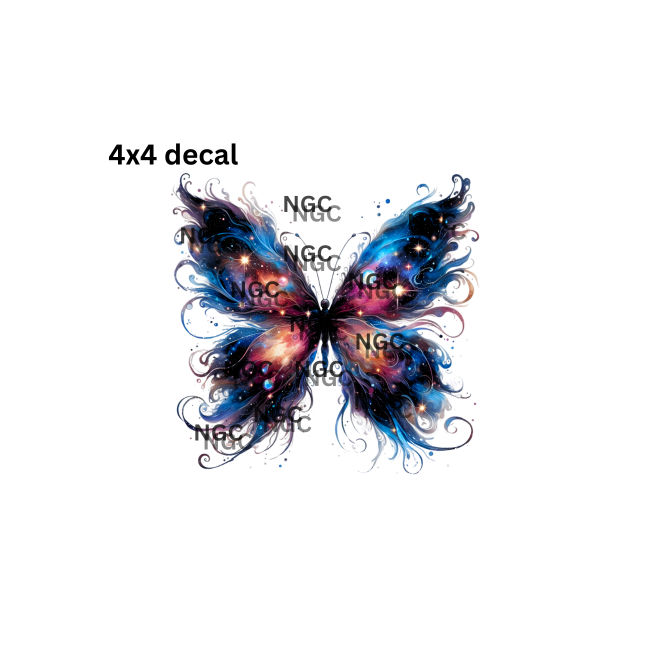 decal galaxy butterfly