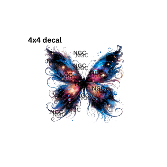 decal galaxy butterfly