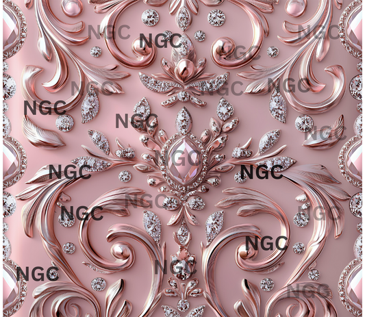 20oz wrap pink 3d with gemstones