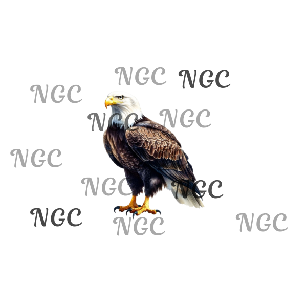 single decal American bald eagle