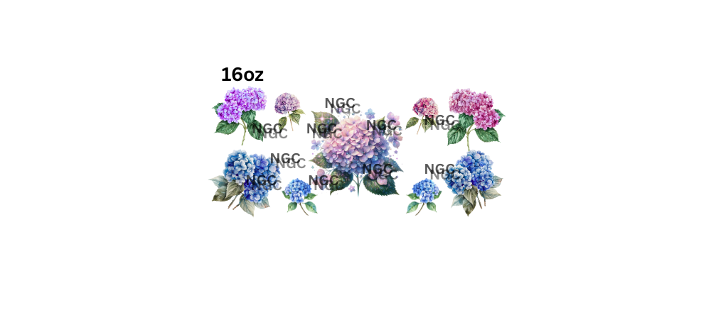 16oz hydrangea flowers