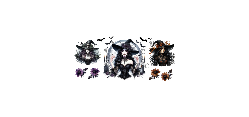 16oz halloween witches